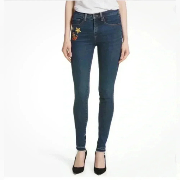 VERONICA BEARD | Kate Patch Skinny Jeans Size 24 - Picture 1 of 8